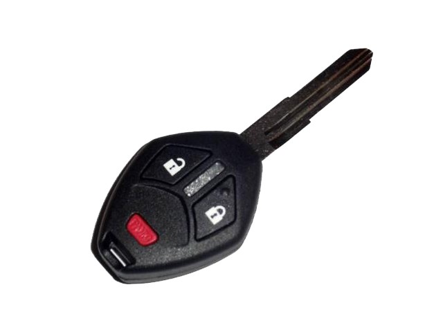 Carcasa con llave Mitsubishi corte izquierdo 3 Botones