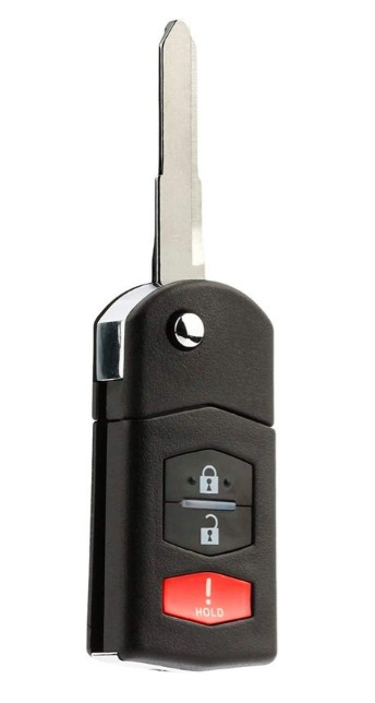 Llave con control Mazda  2 Botones + Panic