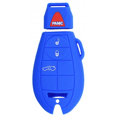 [AK-03-25] Funda De Silicon Fobik Chrysler 4 Botones + Panic