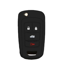 [AK-03-22] Funda De Silicon Gm-Buick 3 Botones + Panic
