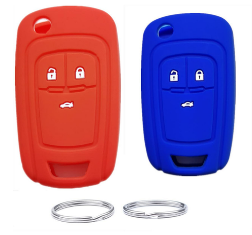 [AK-03-23] Funda De Silicon Para Control Chevrolet 2015 3 Botones + Panic