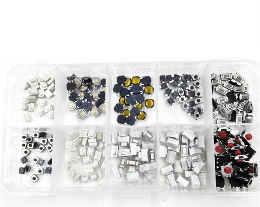 [AK-12-14] Kit De 200 Botones 10 Modelos Para Contr