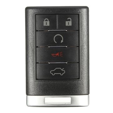 [AK-09-32] LLave con Control Cadillac 4 Botones + Panic FCC: M3N5WY7777A