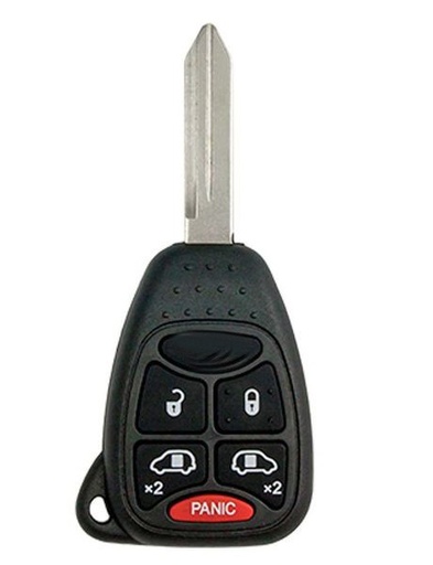[AK-09-39] Llave con control Chrysler - Dodge - Jeep 5 Botones + Panic