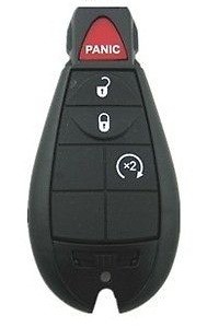 [AK-09-44B] Llave Fobik Chrysler - Dodge - Jeep 3 Botones + Panic Genérica