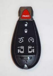 [AK-09-40] Llave Fobik Chrysler - Dodge - Jeep 6 Botones + Panic