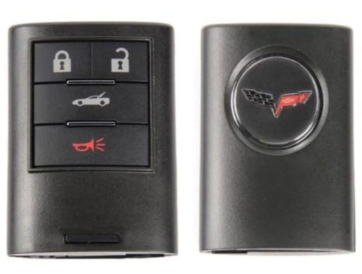 [AK-09-504] LLave con control 2 botones + panic corvette 2005-13 FCC:M3N5WY7777A